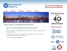 Tablet Screenshot of dimensionaldata.com